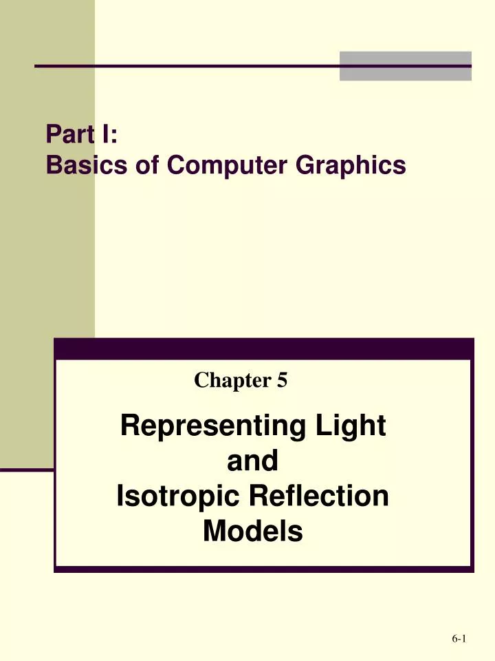 part i basics of computer graphics