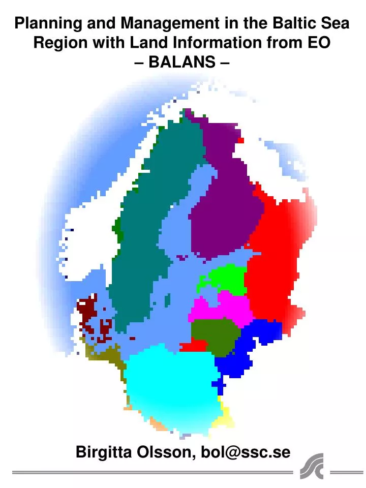 planning and management in the baltic sea region with land information from eo balans