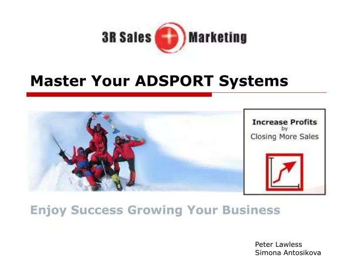master your adsport systems