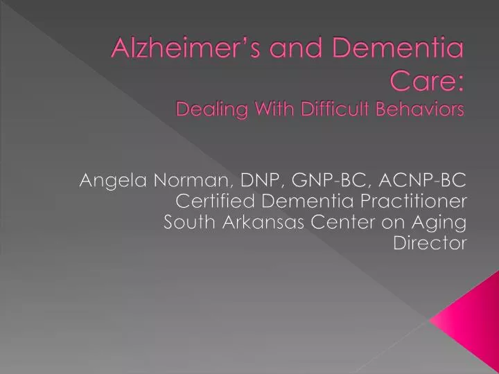 alzheimer s and dementia care dealing with difficult behaviors