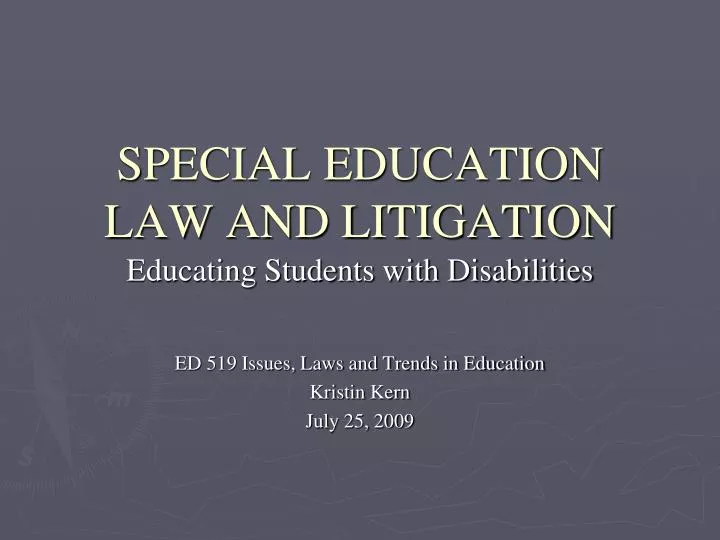 special education law and litigation