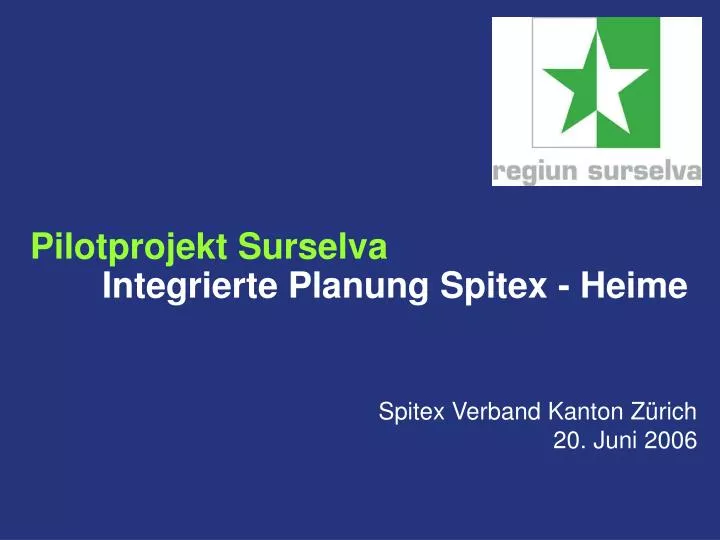 pilotprojekt surselva integrierte planung spitex heime