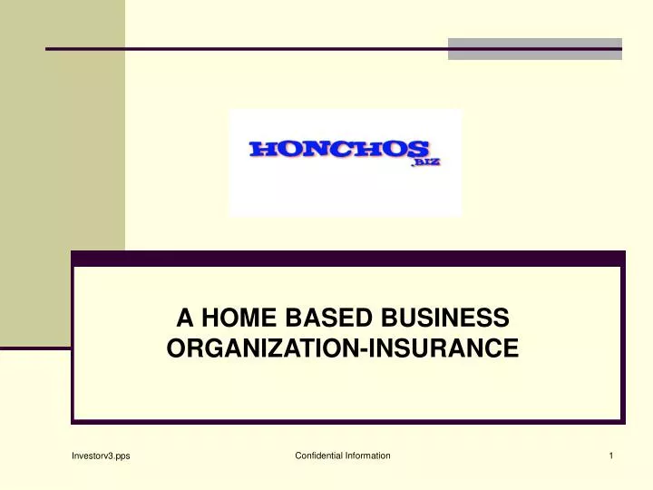a home based business organization insurance