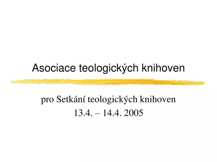 asociace teologick ch knihoven