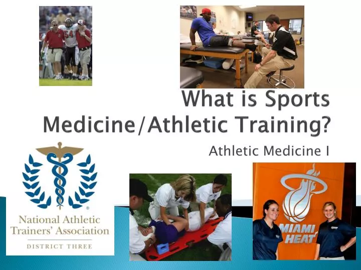 what is sports medicine athletic training