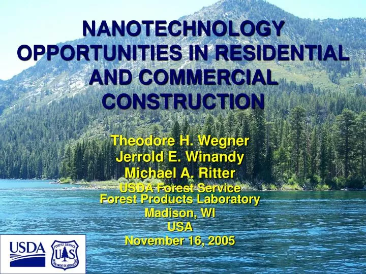 nanotechnology opportunities in residential and commercial construction