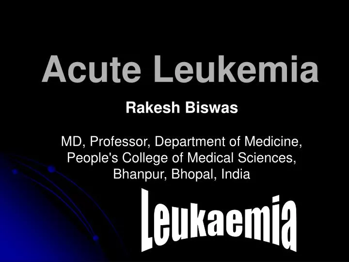 acute leukemia