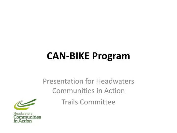 can bike program