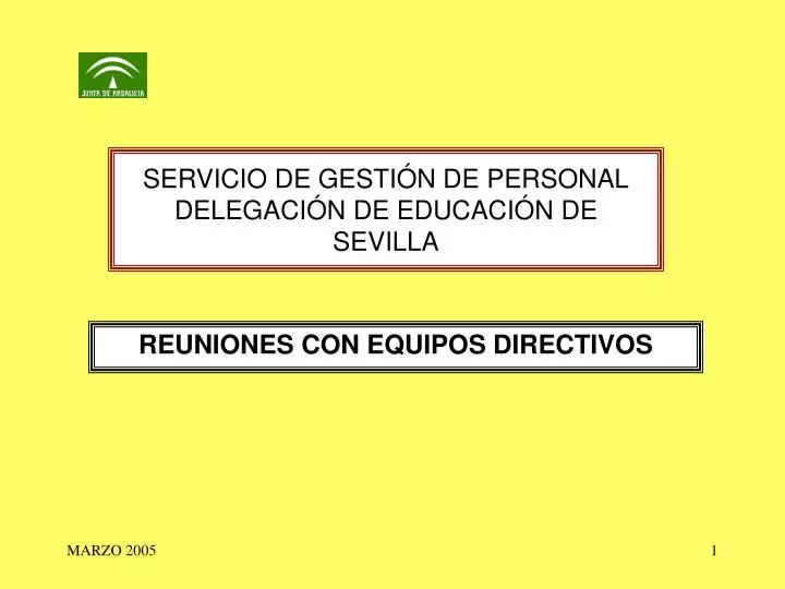 servicio de gesti n de personal delegaci n de educaci n de sevilla