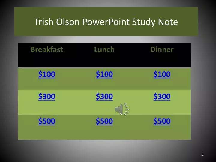 trish olson powerpoint study note