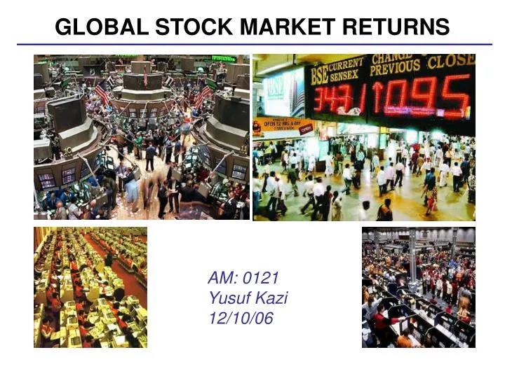 global stock market returns