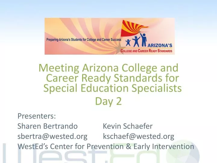 meeting arizona college and career ready standards for special education specialists day 2
