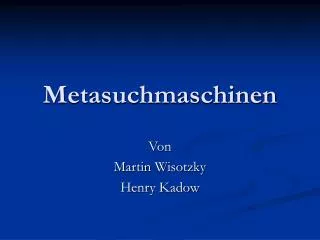 metasuchmaschinen