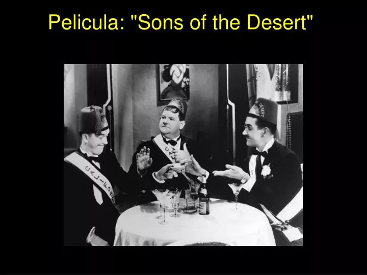 pelicula sons of the desert