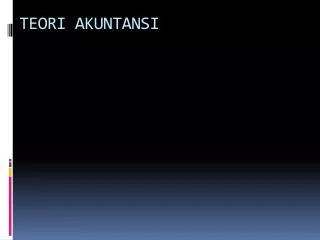 teori akuntansi