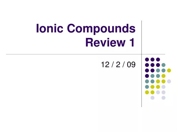 ionic compounds review 1