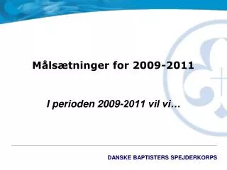 m ls tninger for 2009 2011