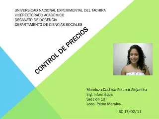 control de precios