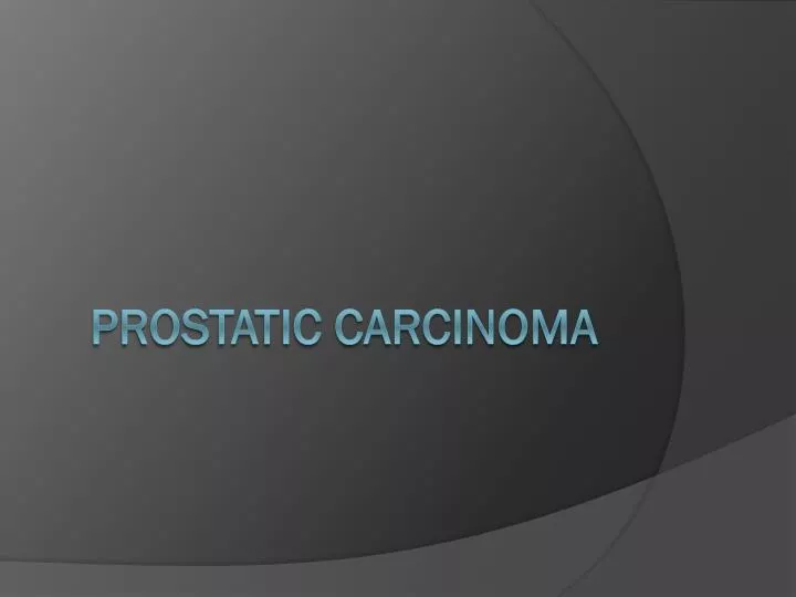 prostatic carcinoma