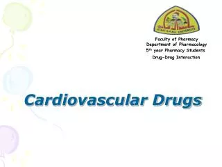 Cardiovascular Drugs