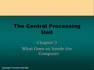 The Central Processing Unit