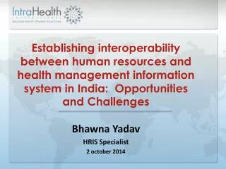 Need of Public Health Information Systems