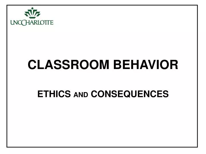 classroom behavior