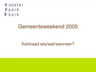 gemeenteweekend 2005