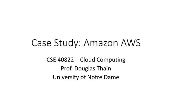 write case study on aws