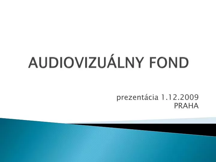 audiovizu lny fond