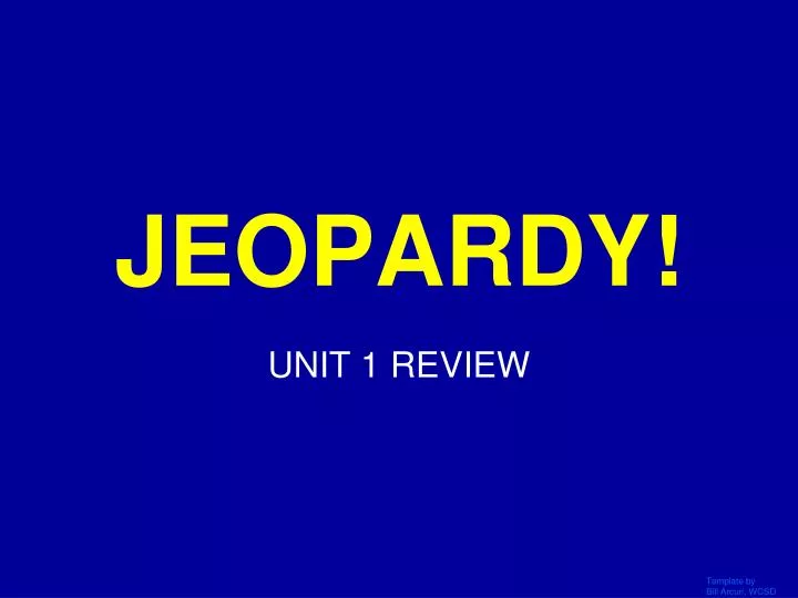 jeopardy