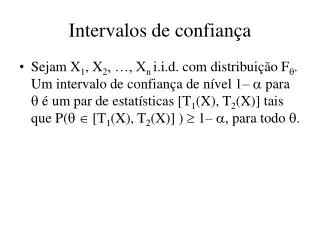 intervalos de confian a