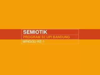 semiotik