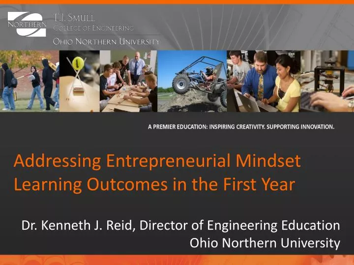 dr kenneth j reid director of engineering education ohio northern university