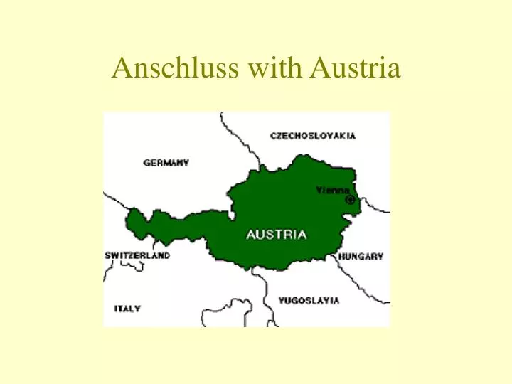 anschluss with austria