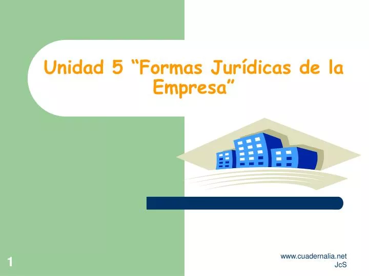 unidad 5 formas jur dicas de la empresa