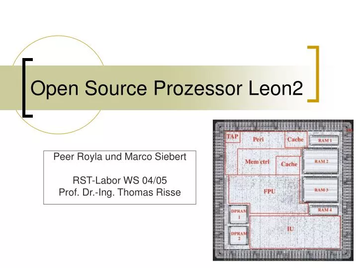 open source prozessor leon2