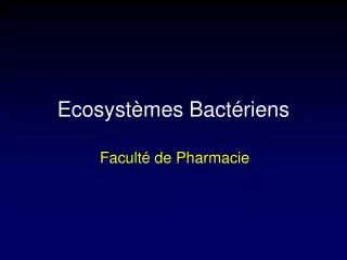 ecosyst mes bact riens