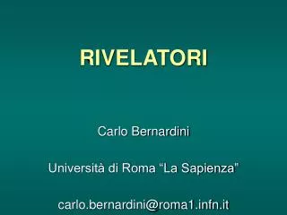 rivelatori