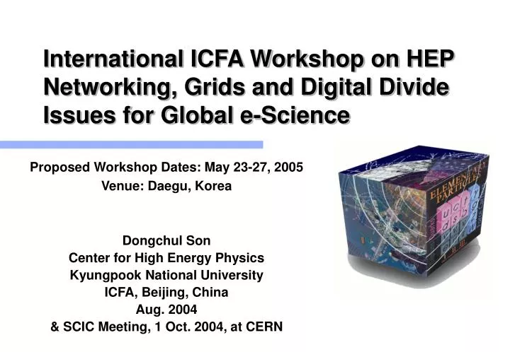 international icfa workshop on hep networking grids and digital divide issues for global e science