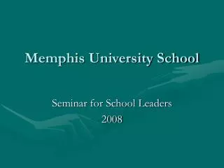 Memphis University School