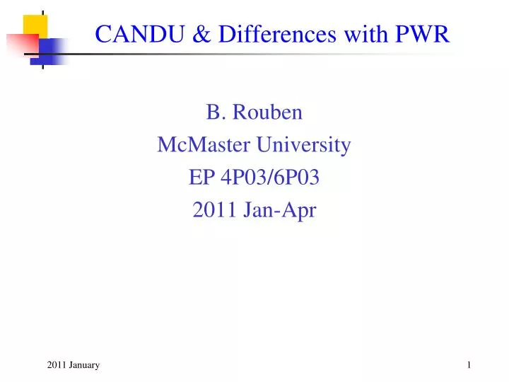 candu differences with pwr