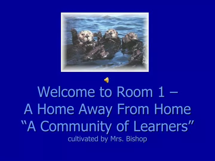 welcome to room 1 a home away from home a community of learners cultivated by mrs bishop