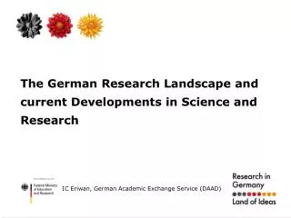 The German Research Landscape and current Developments in Science and Research
