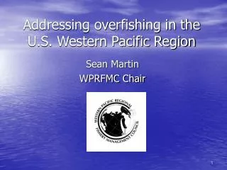 Addressing overfishing in the U.S. Western Pacific Region