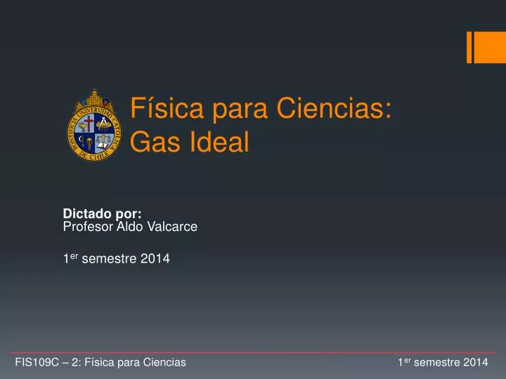 f sica para ciencias gas ideal