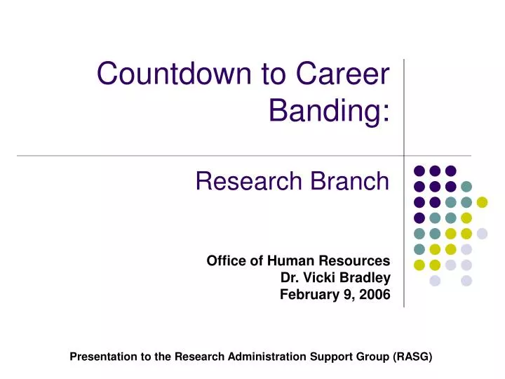 countdown to career banding research branch