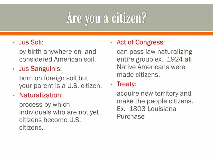 are you a citizen