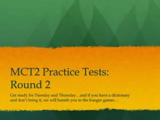 mct2 practice tests round 2