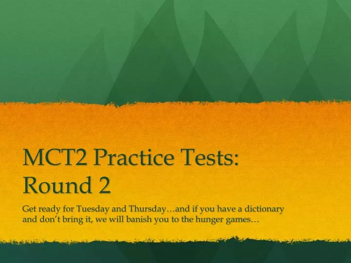 mct2 practice tests round 2